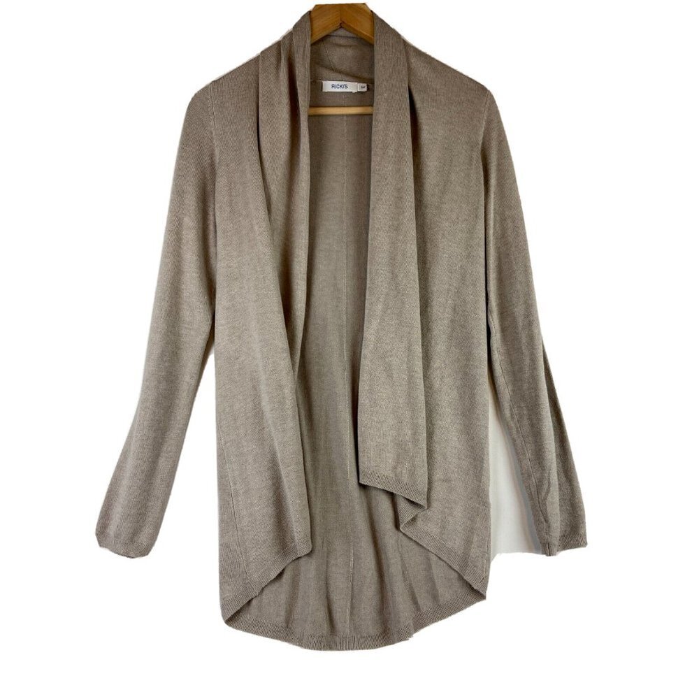 Ricki's Women's Beige Knit Open Cardigan Size S/P
